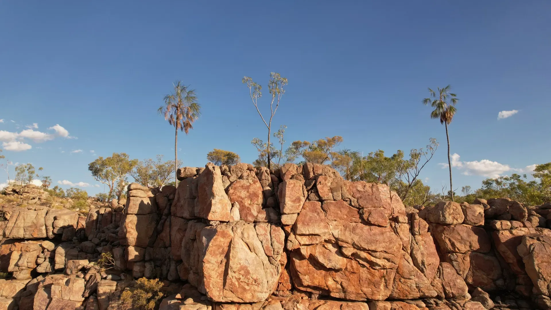 Nitmiluk Gorge, sandstone cliffs along the Katherine River