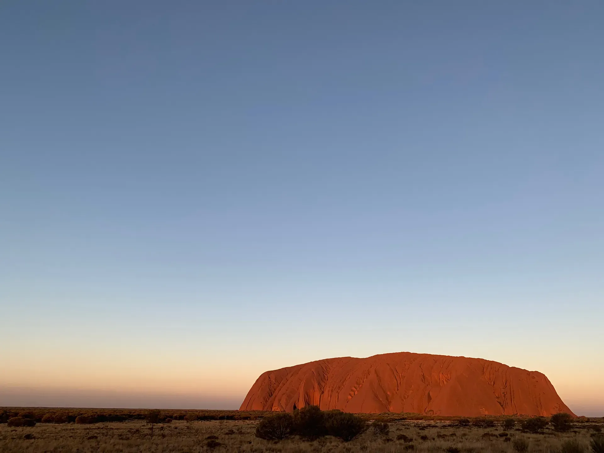 Uluru at sunset